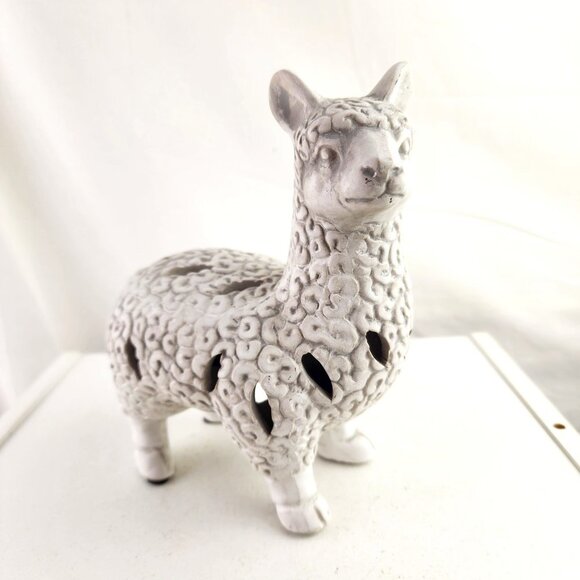 Llama Figurine Porcelain Decorative - Picture 1 of 6